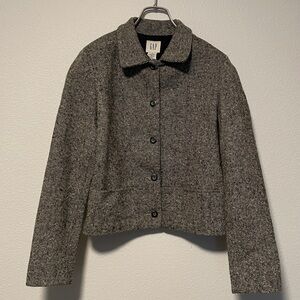 Vintage Gap Womens Tweed Wool Jacket size 4